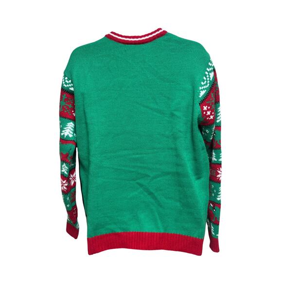 Celebrate Together Ugly Sweater Mens Size Large Cow Party Xmas Pullover - Picture 11 of 11